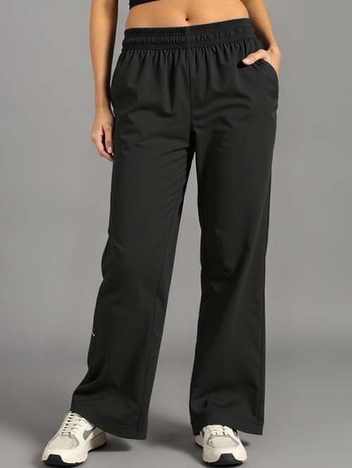 women solid mid rise parachute pants - 22035188 - Very Small Image - 1