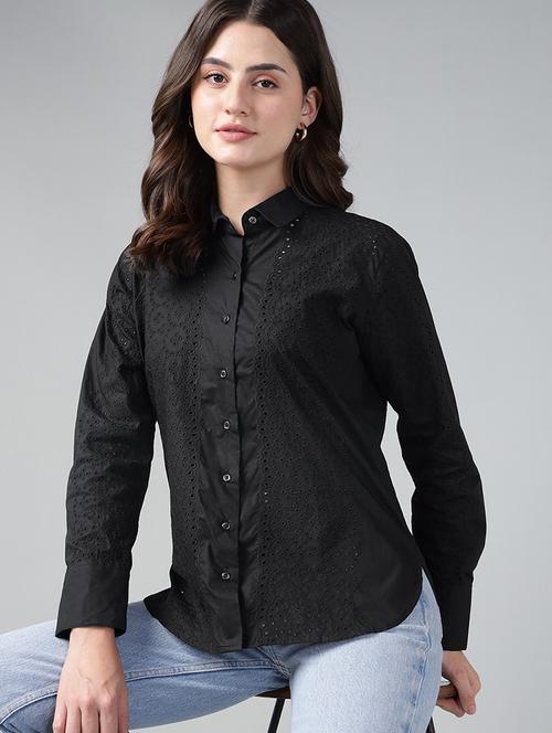 women collared long sleeve regular fit shirt - 22038801 - Very Small Image - 1