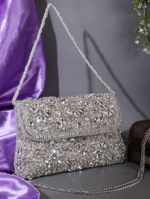 women embellished clutch - 22041153 - Very Small Image - 1