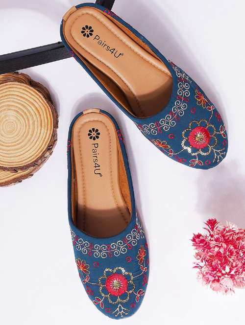 women embroidered slip on juti - 22053841 - Very Small Image - 1