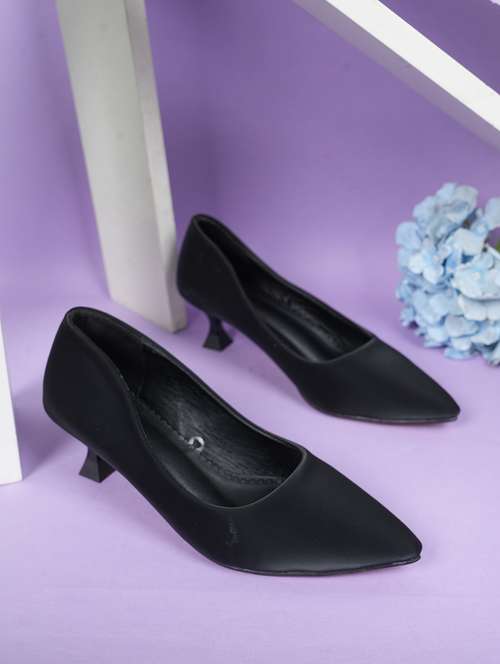 women black slip on pump - 22072149 - Very Small Image - 1