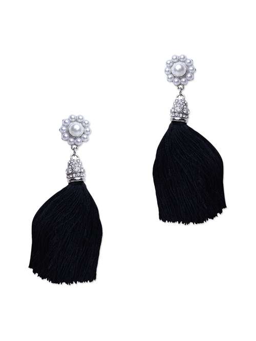 black metal alloy earring - 10621737 - Very Small Image - 1