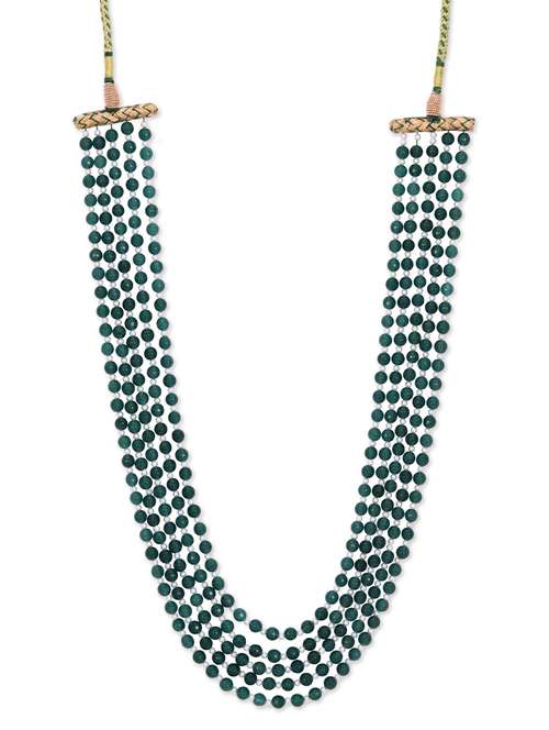 emerald multilayered semi precious stone necklace - 10923080 - Very Small Image - 1