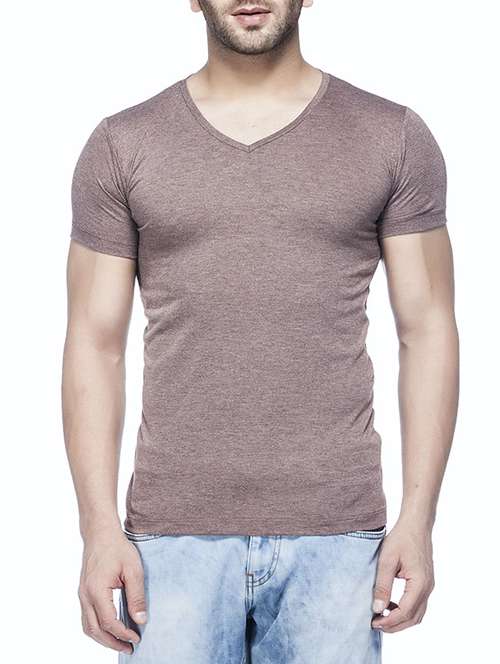 brown rayon tshirt - 11049531 - Very Small Image - 1