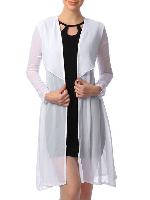 long sleeved solid  shrug - 11269467 - Very Small Image - 1