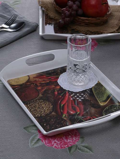 machi multicolour melamine serving tray - set of 2 - 11271725 - Very Small Image - 1