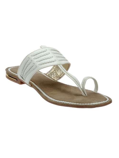 white rexene kolhapuri - 11437145 - Very Small Image - 1