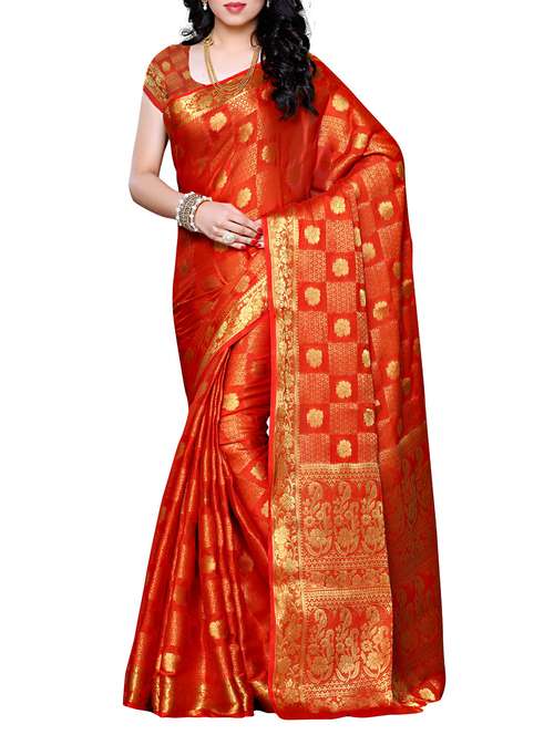women's banarasi saree - 11578064 - Very Small Image - 1