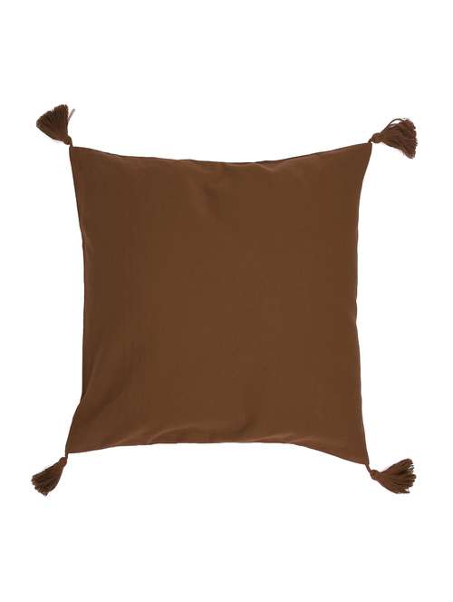 rosara amber tassel trim orange cushion cover - 11687719 - Very Small Image - 1