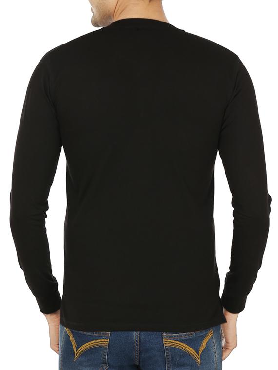 black solid t-shirt - 11789188 - Zoom Image - 2