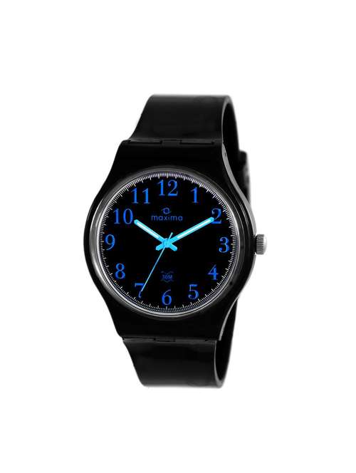 black polyester analog watch - 11904649 - Very Small Image - 1