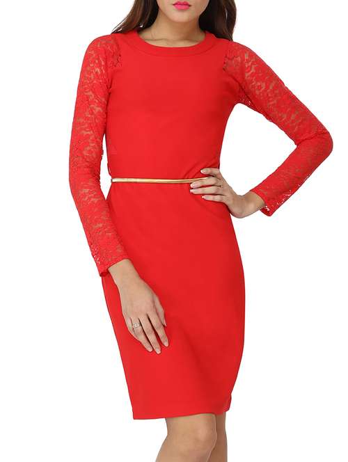 red sheath dress - 11933259 - Very Small Image - 1