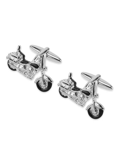 silver metal alloy cuff links - 12302634 - Very Small Image - 1