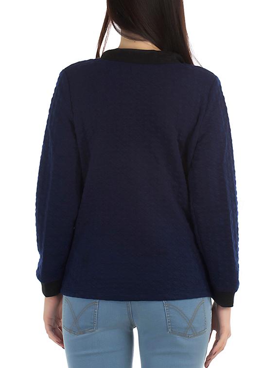 navy blue quilted blazer - 12405994 - Standard Image - 2