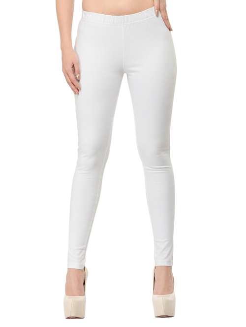 white viscose jeggings - 12426134 - Very Small Image - 1