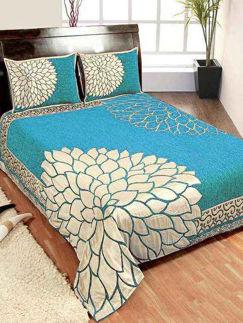 shubh collection of heavy bed cover with 2 pillow cover - 12892342 - Very Small Image - 1