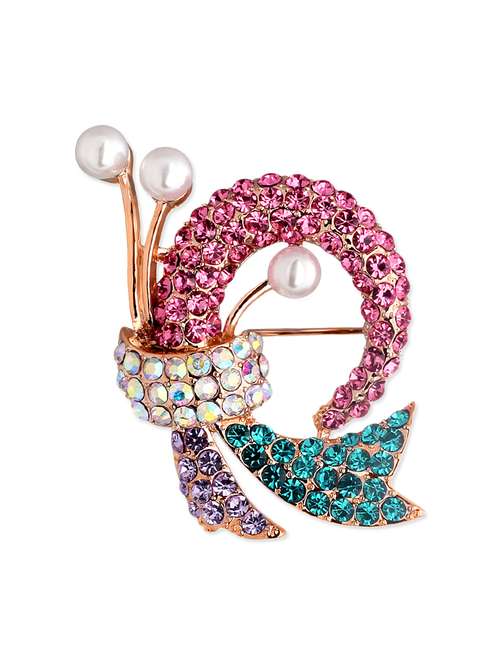 gold metal brooch - 13072204 - Very Small Image - 1