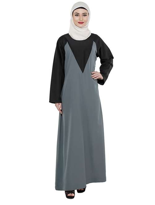 black and grey abaya - 13117413 - Very Small Image - 1
