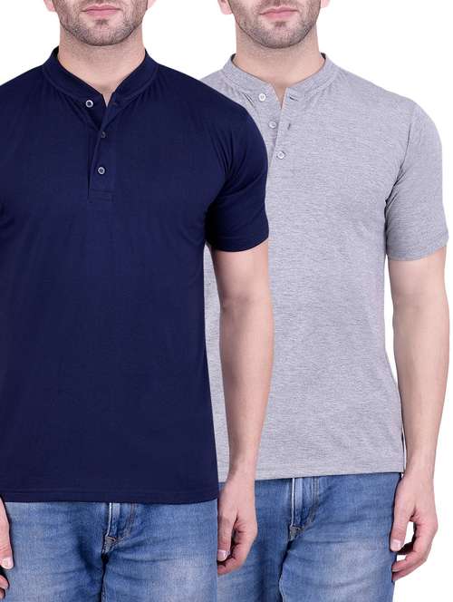 solid cotton t-shirts (set of 2) - 13155420 - Very Small Image - 1