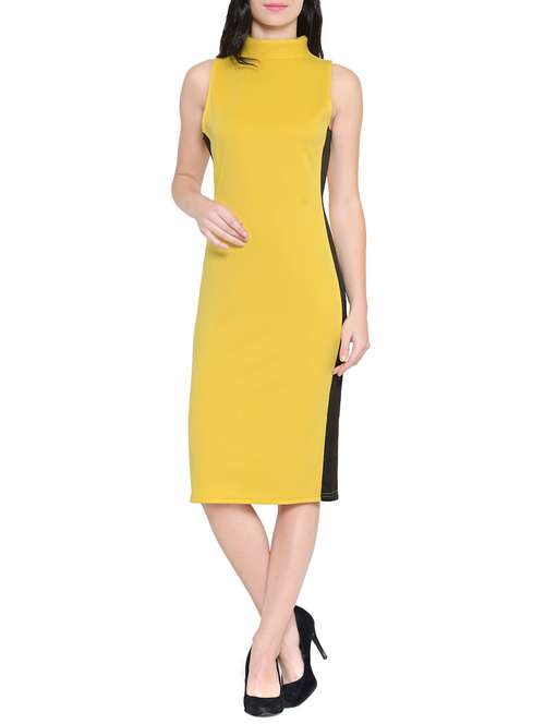 yellow spandex dress - 13155459 - Very Small Image - 1