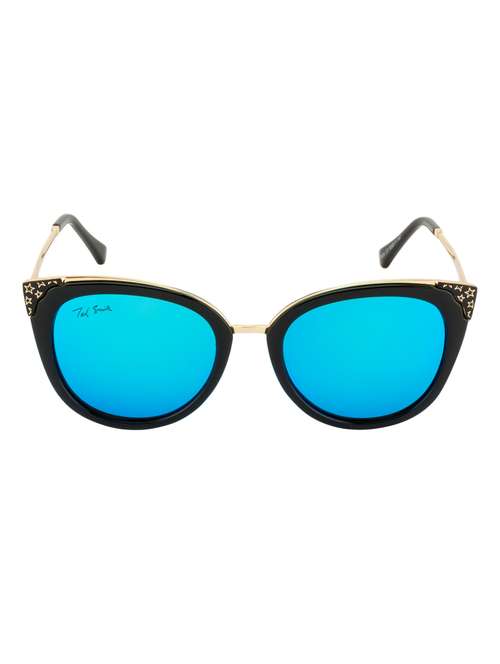 ted smith cat eye women sunglasses (ts-7930/s_c7blk/blu) - 13196261 - Very Small Image - 1