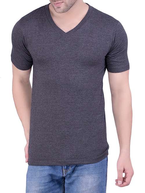 grey cotton regular t-shirt - 13599521 - Very Small Image - 1
