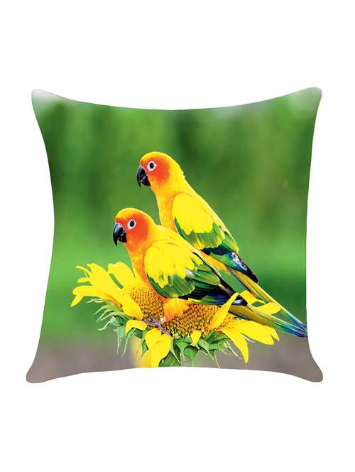 digitally printed cushion cover with parrot design - 13694118 - Very Small Image - 1