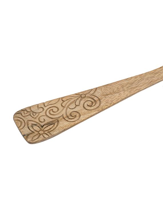 deziworkz brown wooden ladle - 13732360 - Zoom Image - 2