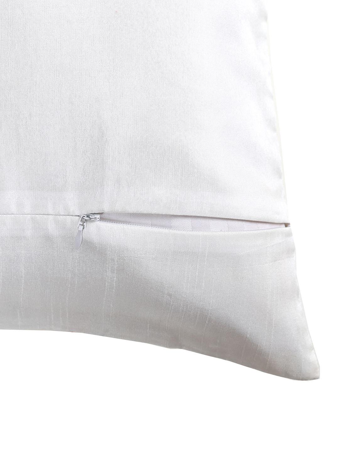 white swimming fish embroidered cushion cover - 13981179 - Zoom Image - 4