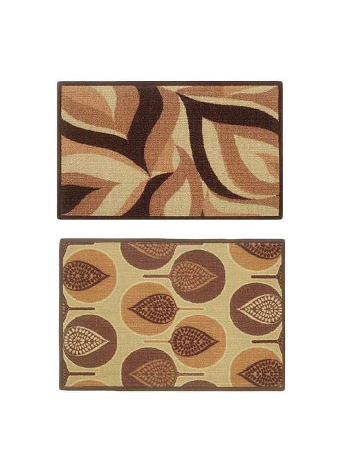 multicolored set of 2 nylon doormat with rubber backing - 13983248 - Very Small Image - 1