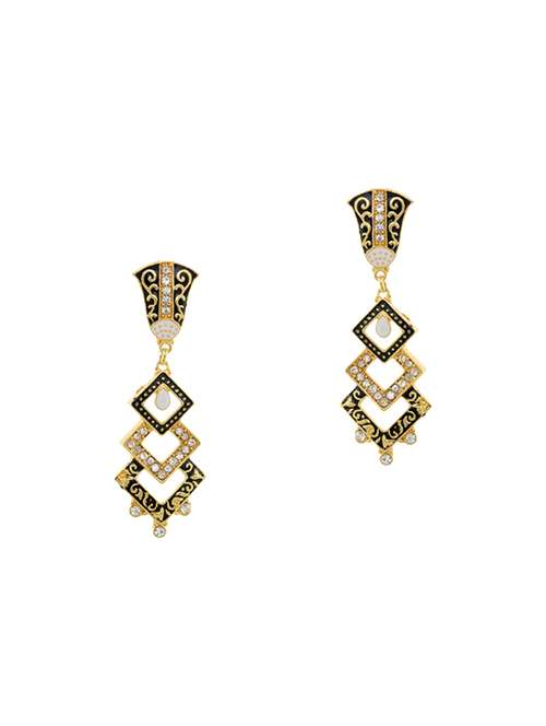 multi colored metal drop earrings - 13991935 - Very Small Image - 1