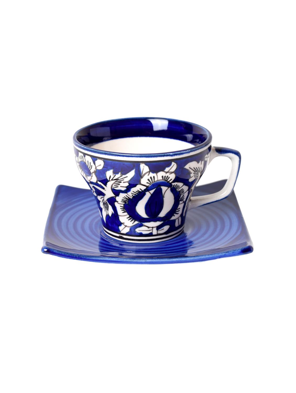 mughal handpainted cup saucer set of 6 - 14154989 - Standard Image - 3