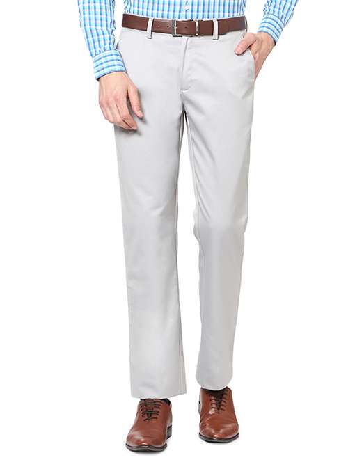grey polyester blend formal trouser - 14188490 - Very Small Image - 1
