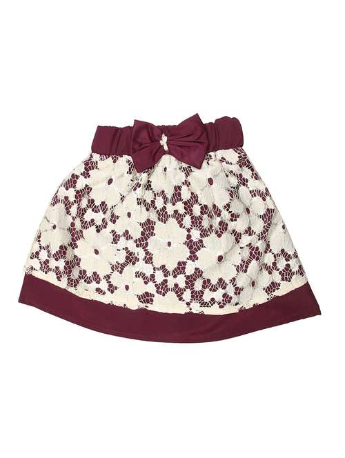 brown colored net skirt - 14266092 - Very Small Image - 1