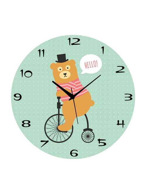 mdf circular analog wall clock - 14558430 - Very Small Image - 1