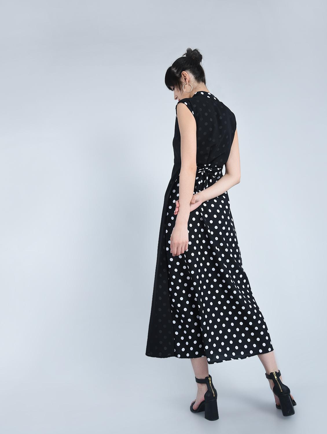 women's layered polka dots dress - 14616963 - Standard Image - 2