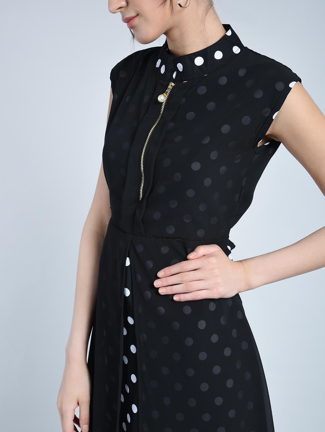 women's layered polka dots dress - 14616963 - Standard Image - 3