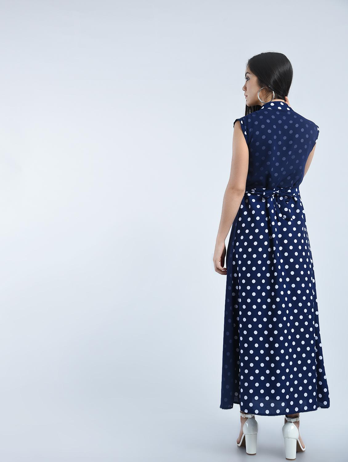 women's layered polka dots dress - 14616966 - Standard Image - 2