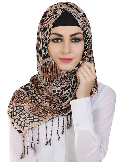 momin libas multi colored viscose stole - 14626492 - Very Small Image - 1