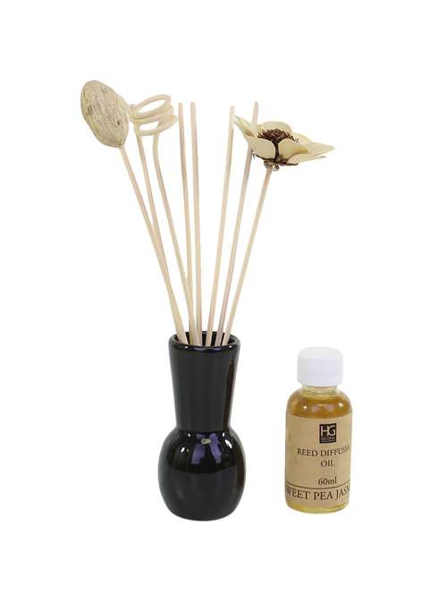 sweet pea jasmine ceramic reed diffuser with oil - 14649768 - Very Small Image - 1