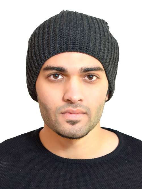 grey wool winter cap - 14756316 - Very Small Image - 1