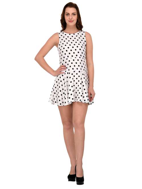 white printed dress - 14800067 - Very Small Image - 1