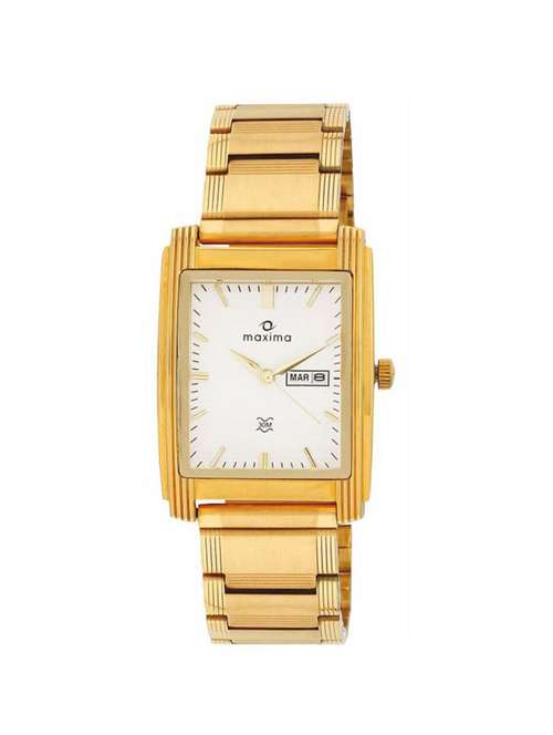 maxima white dial watch  for men  - 06992cmgy - 14805615 - Very Small Image - 1