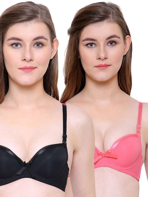 set of 2 multi colored push up bra - 14807846 - Very Small Image - 1