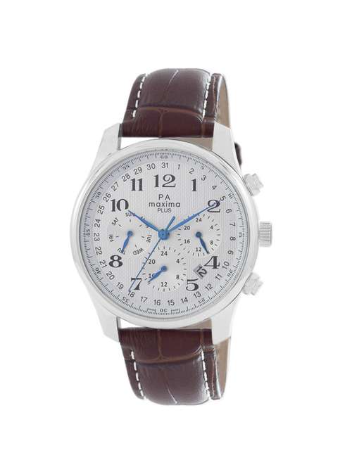 maxima brown chronograph watch for men - 00802lmgs - 14850948 - Very Small Image - 1