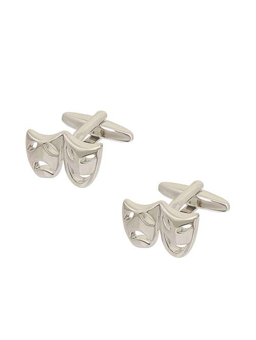 silver metal cufflink - 14889038 - Very Small Image - 1