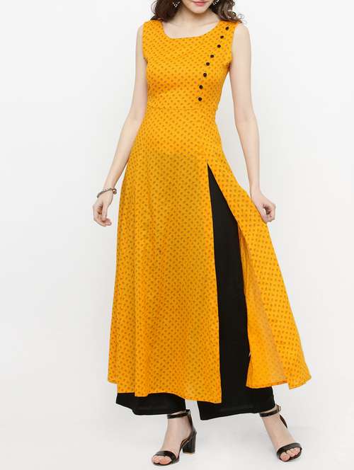 women's front slit kurta - 14889446 - Very Small Image - 1