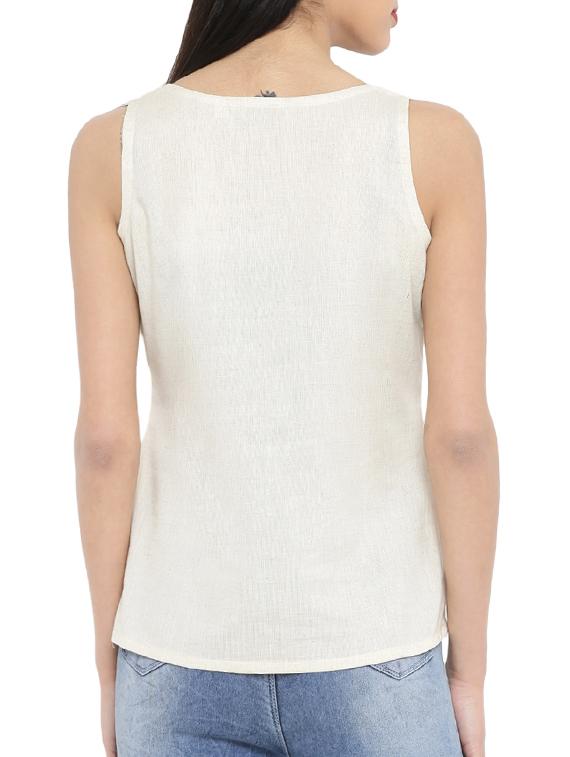 women's straight scoop neck top - 14890509 - Zoom Image - 2