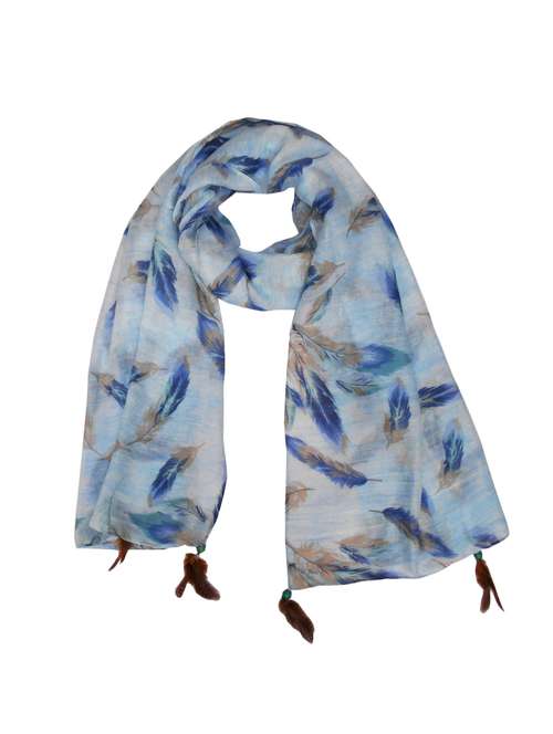 blue polyester scarf - 14962925 - Very Small Image - 1
