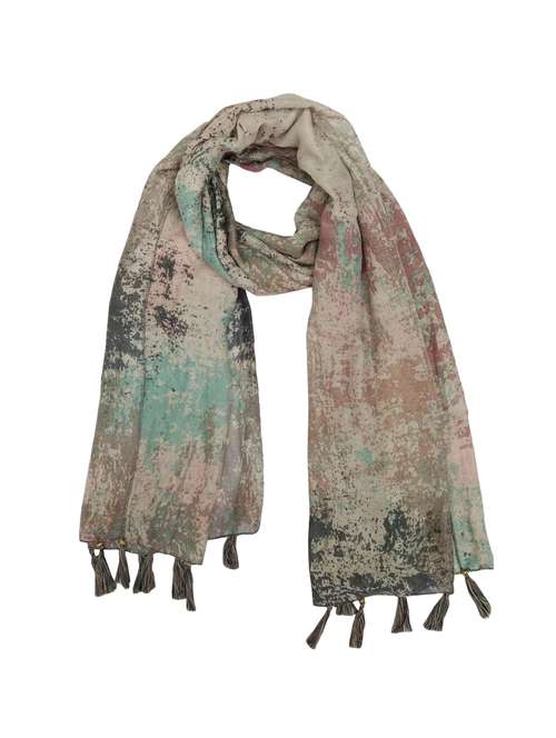 multi colored polyester scarf - 14962987 - Very Small Image - 1